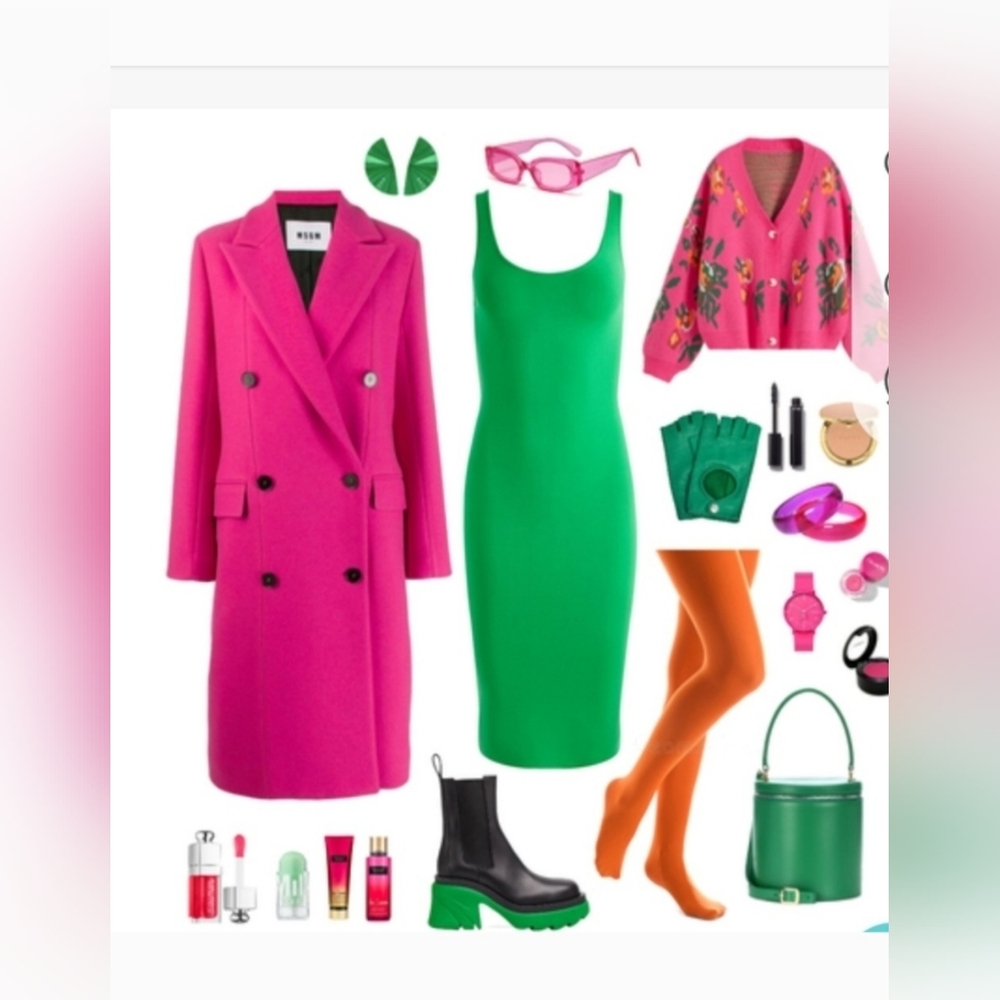 alice + olivia darian green midi dress Size Meduim - Picture 2 of 16